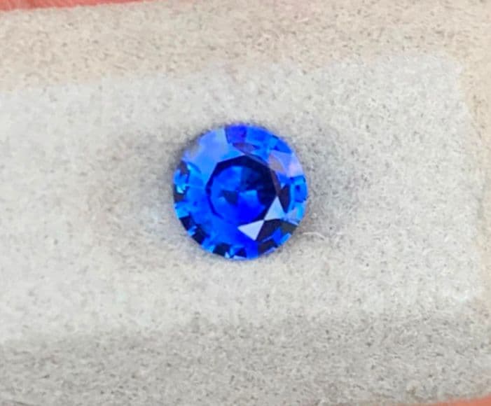 Safira Azul Redonda de 1,40ct
