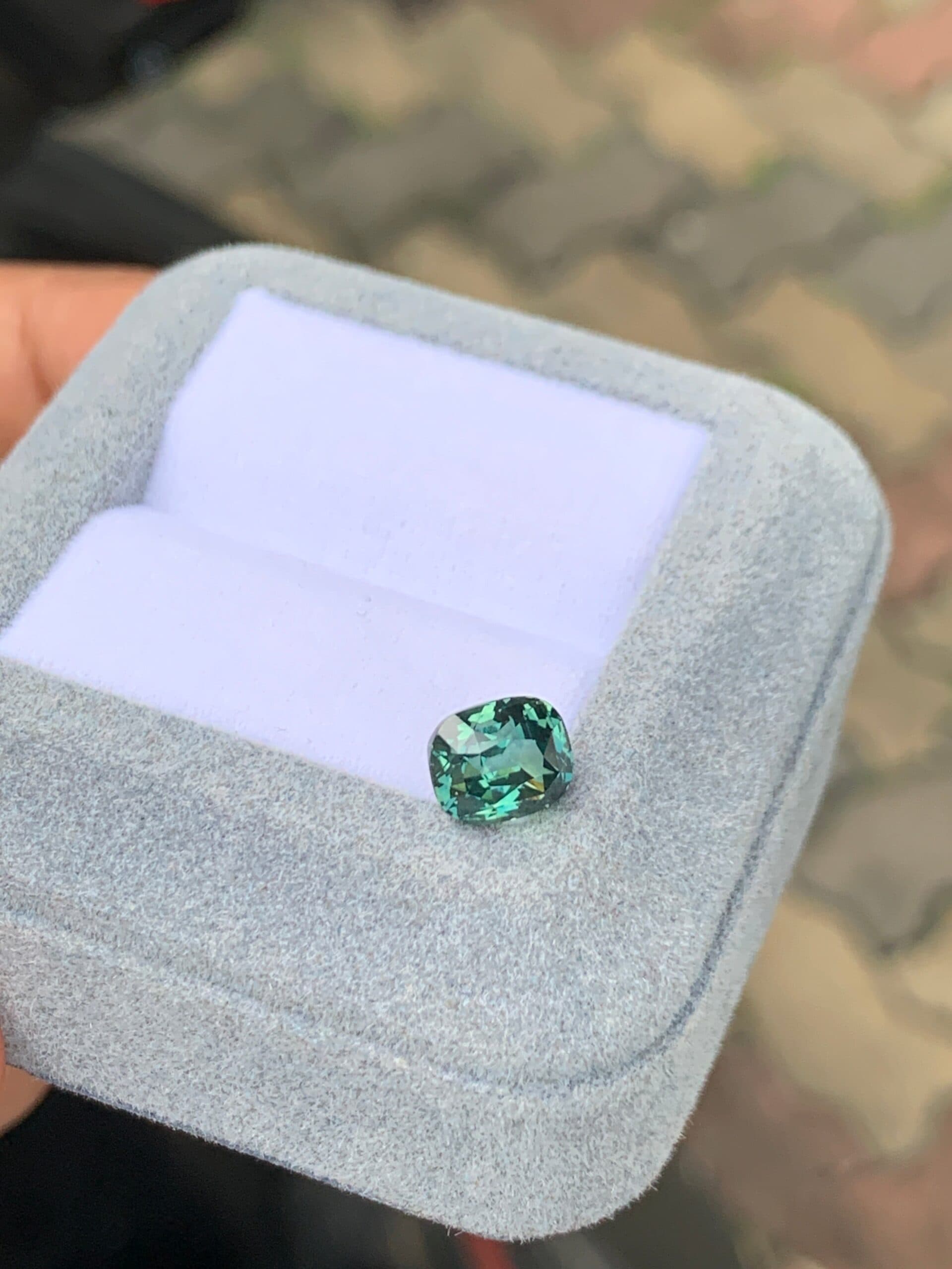 Teal Sapphire Cushion 2.53ct
