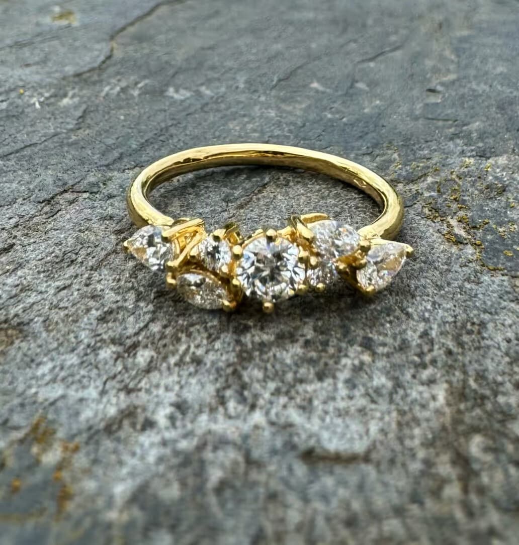 Bague de fiançailles avec diamants
