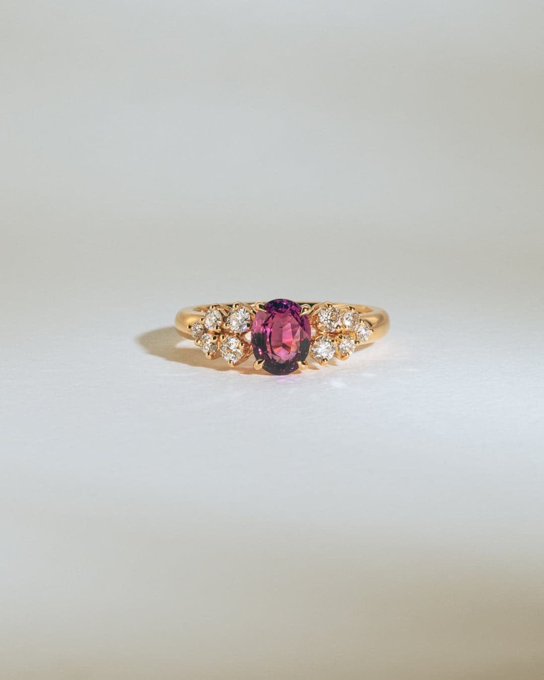 bague fiancailles saphir rose