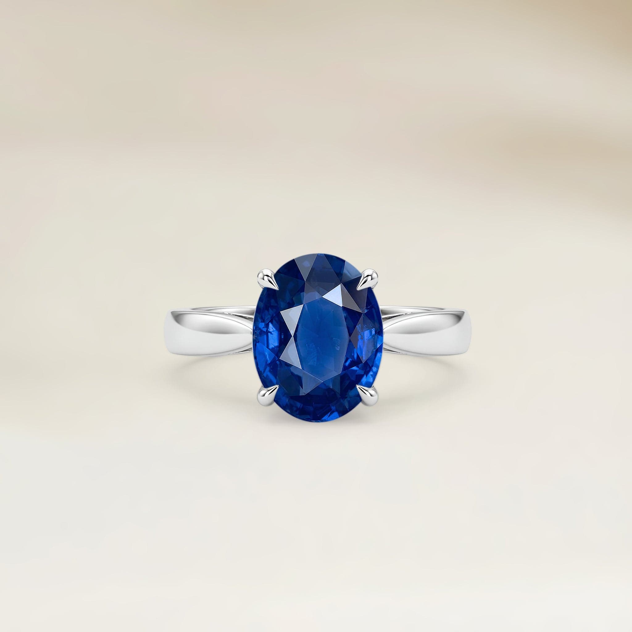 Bague d'anniversaire avec Saphir Bleu