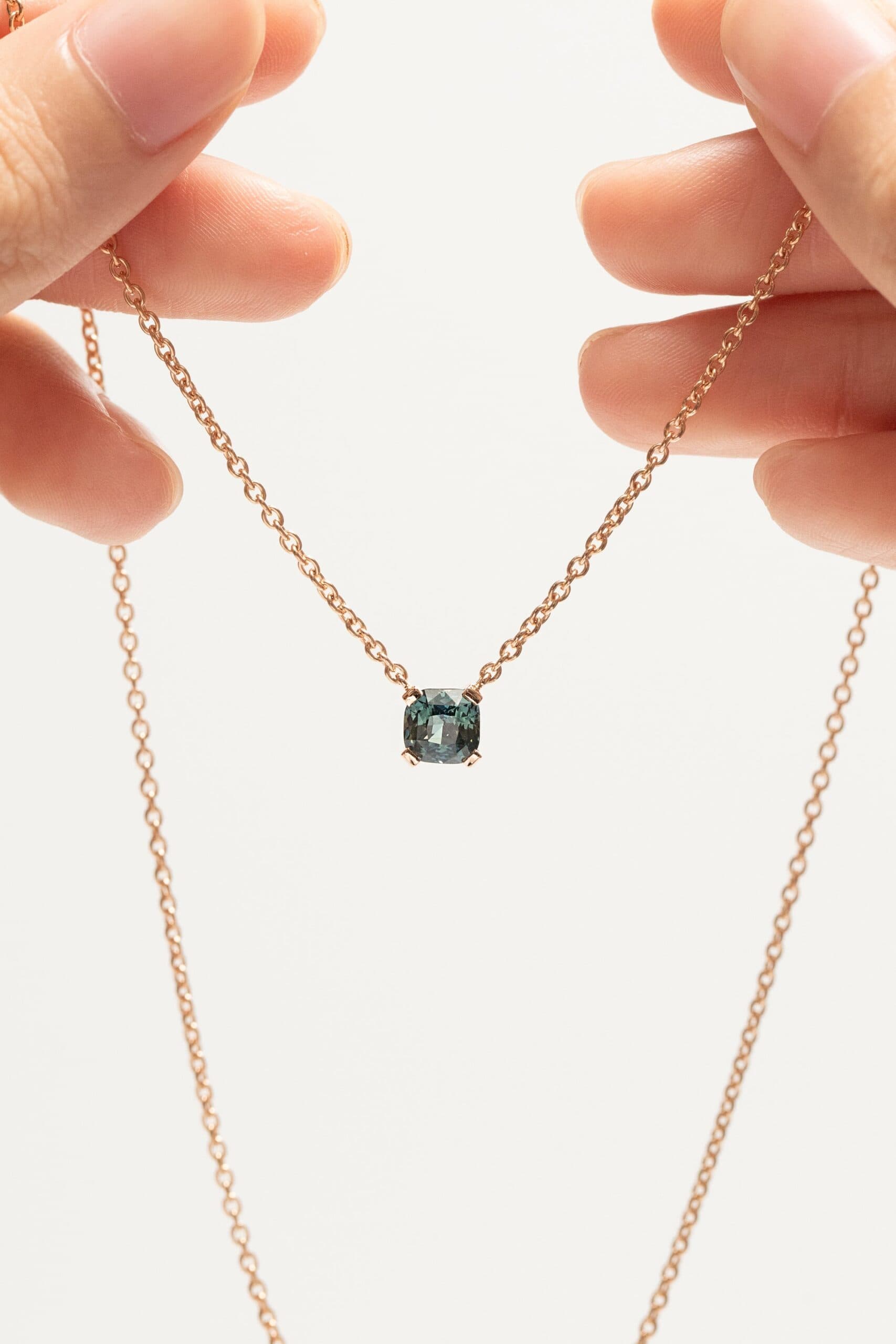 pendentif saphir teal