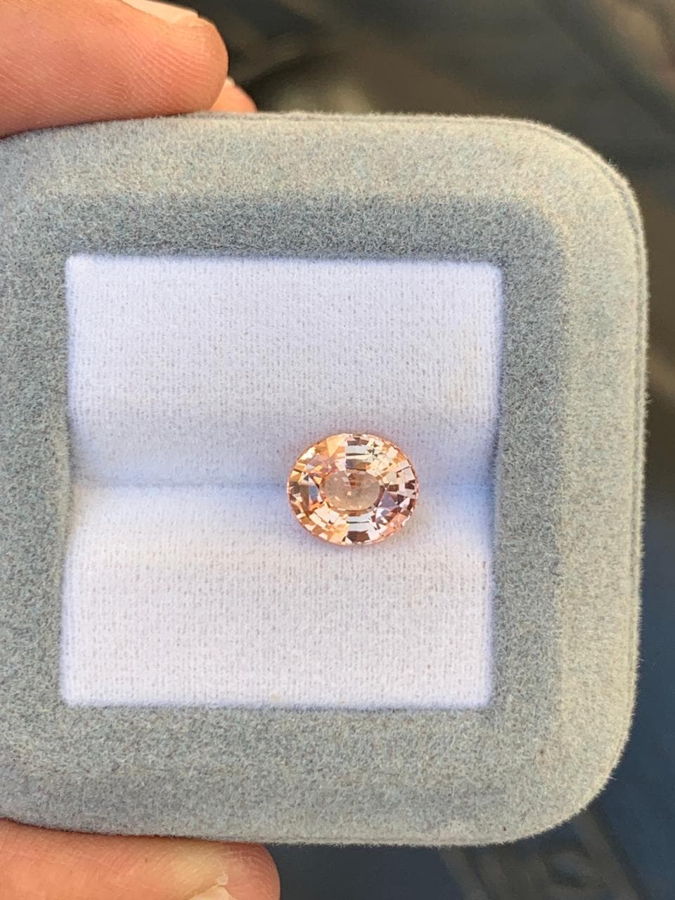 Padparadscha-Saphir Oval 3,20 ct