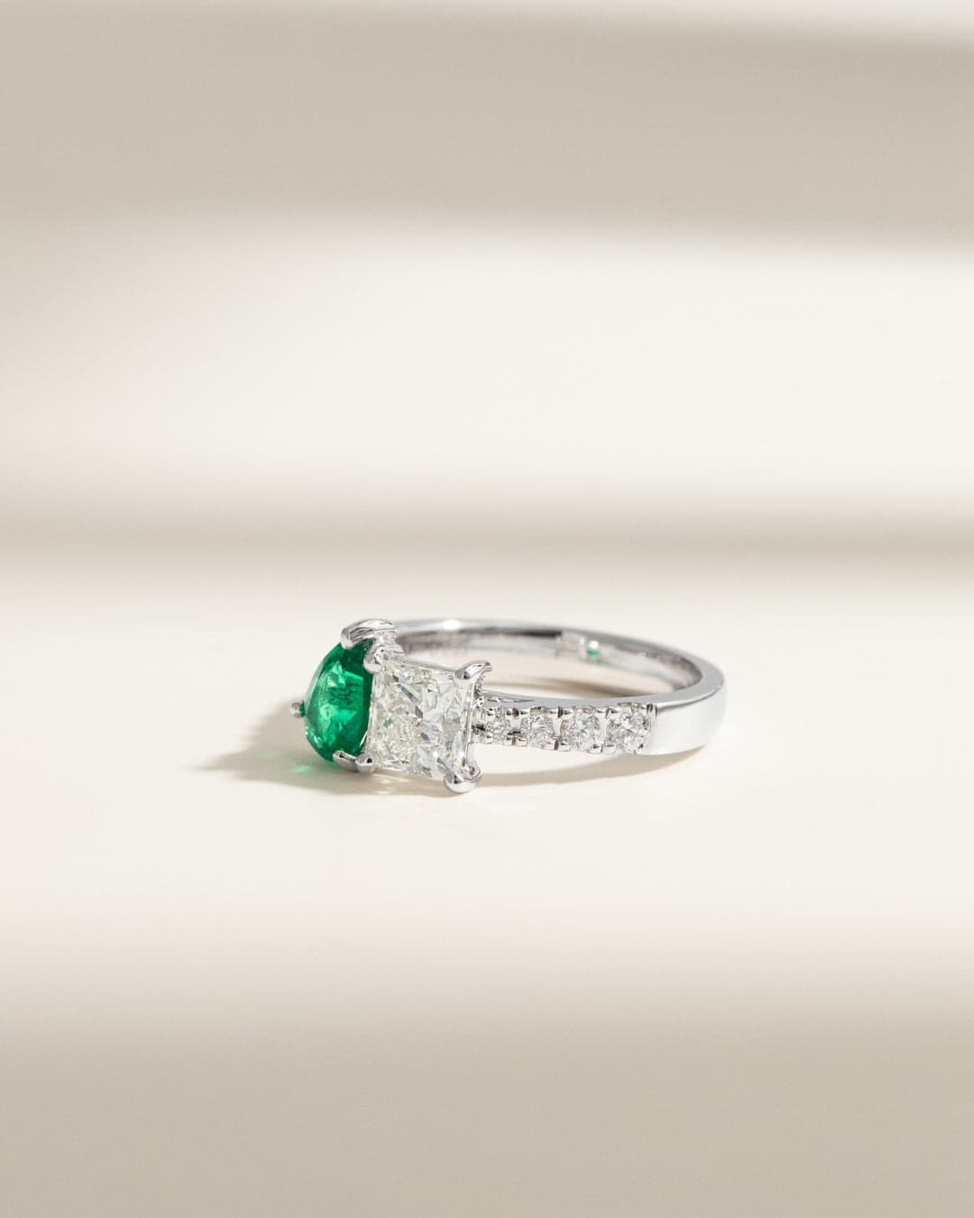 toi et moi émeraude et diamant