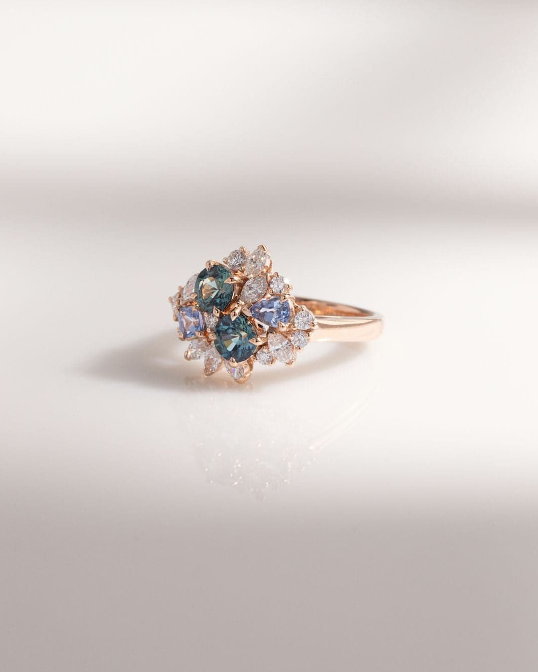 fiancailles saphirs et diamants