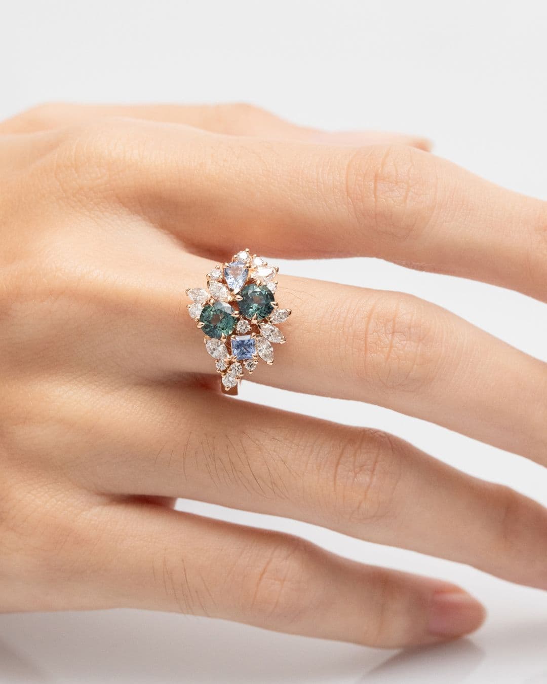 fiancailles saphirs et diamants