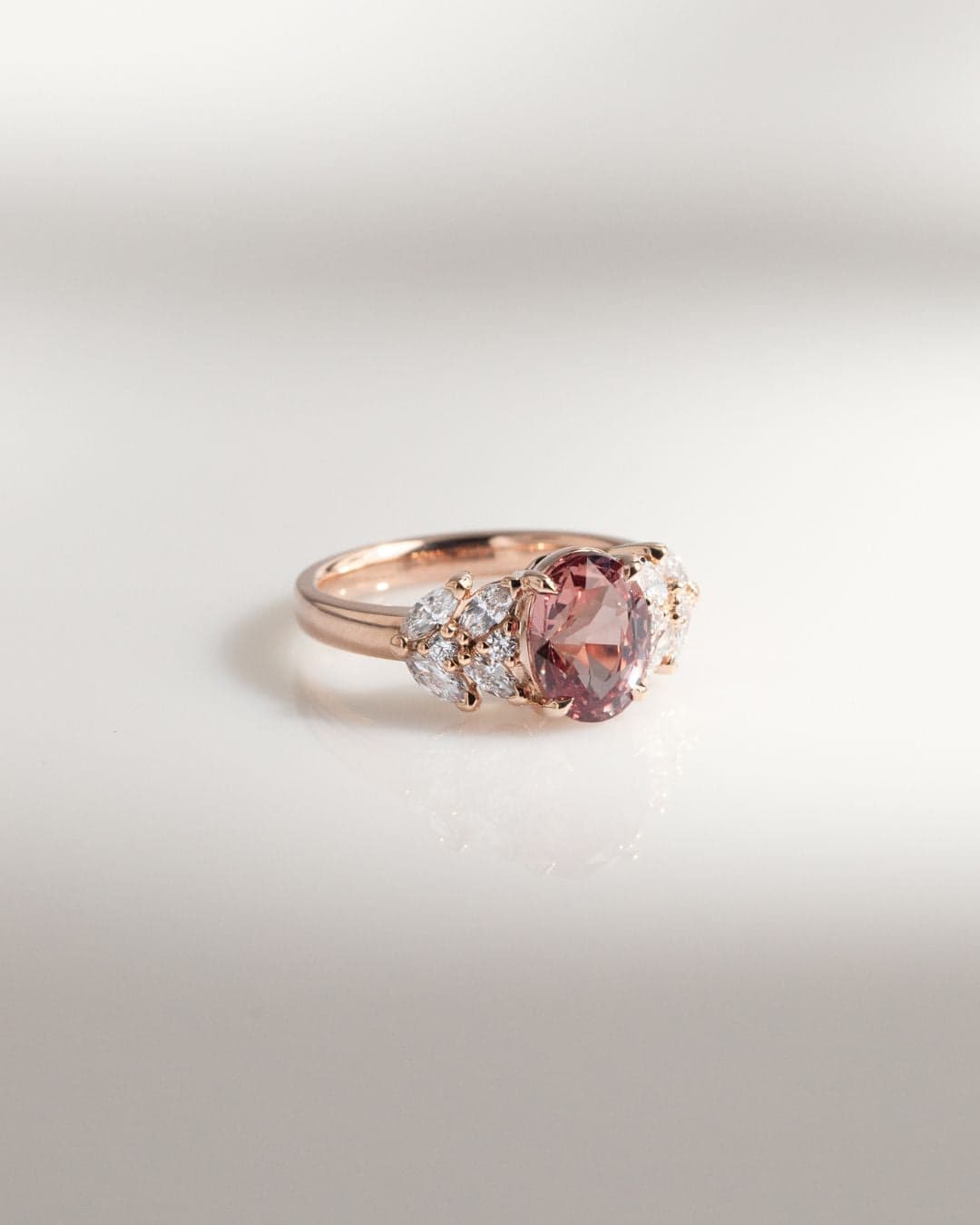 fiancailles saphir padparadscha