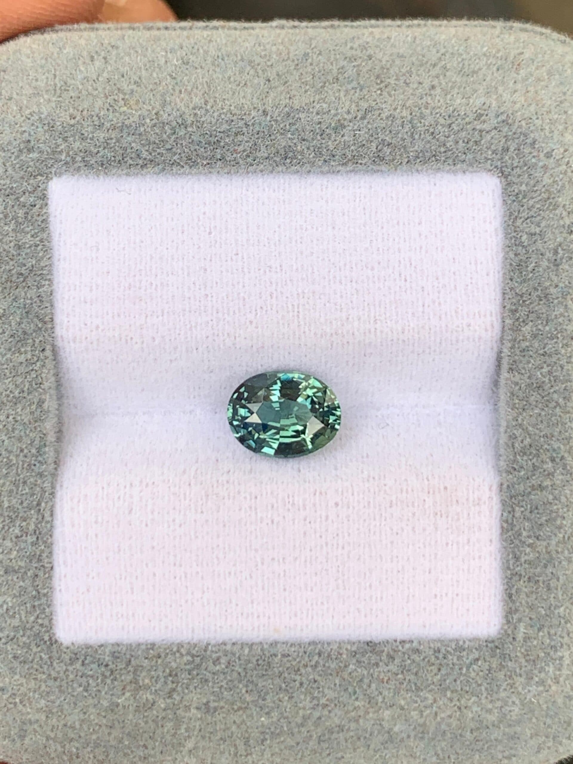 Teal Sapphire Oval 1.64ct