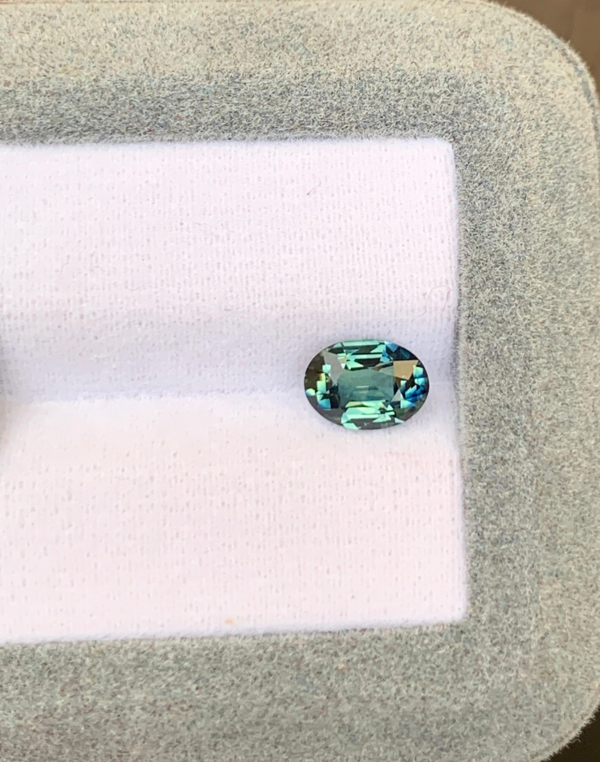 Bi-Color Oval Sapphire 1.74ct