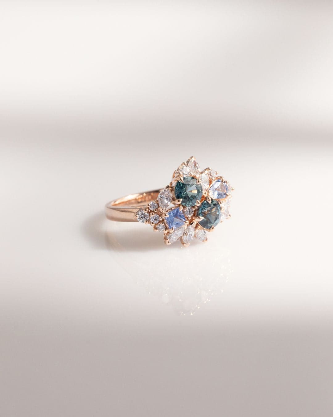 fiancailles saphirs et diamants