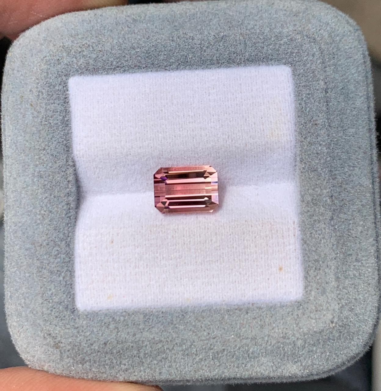 Bi-Color Tourmaline Rectangle 2.60ct