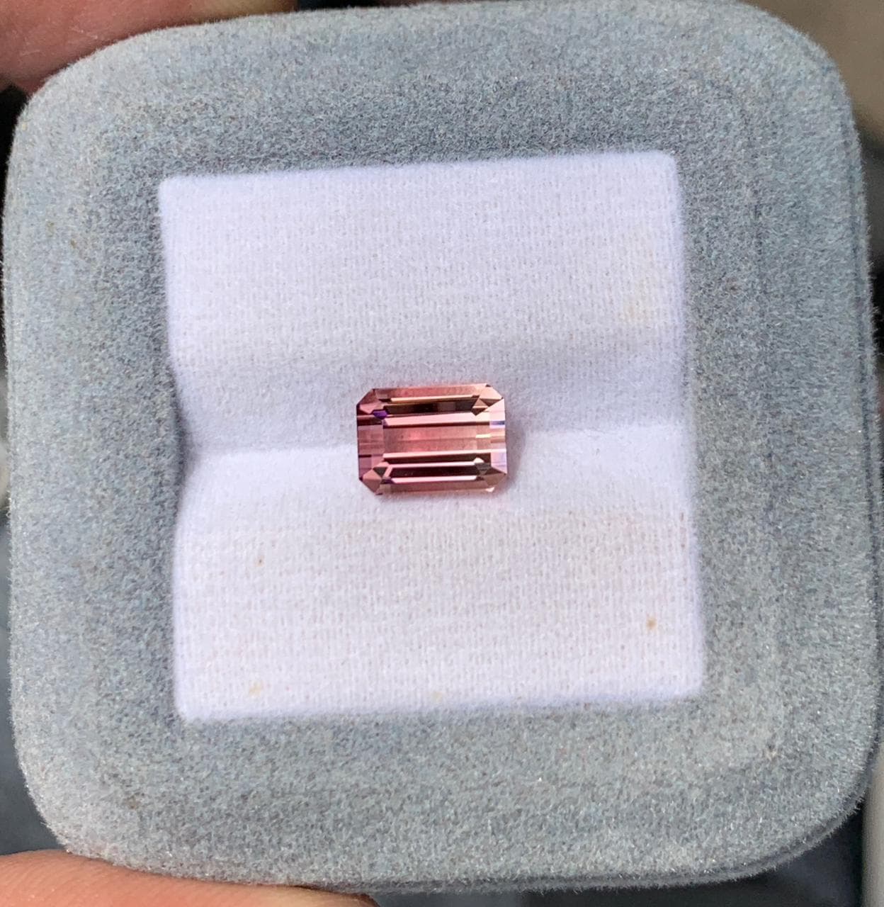 Bi-Color Tourmaline Rectangle 2.60ct