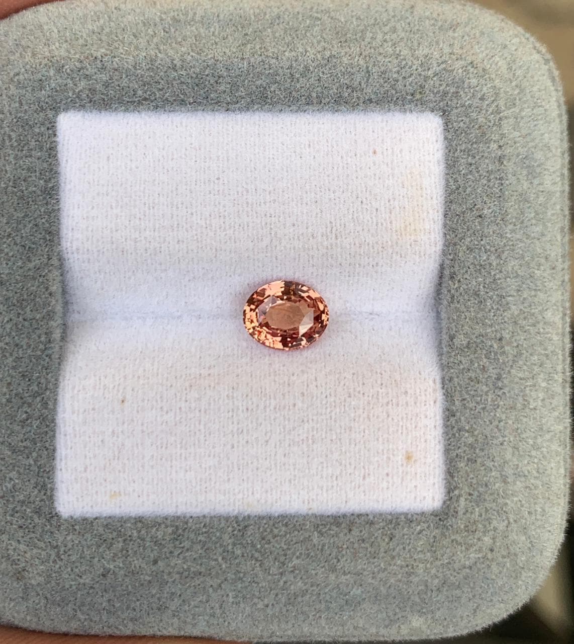 Padparadscha Saphir Oval 1,13 ct — Unbehandelt