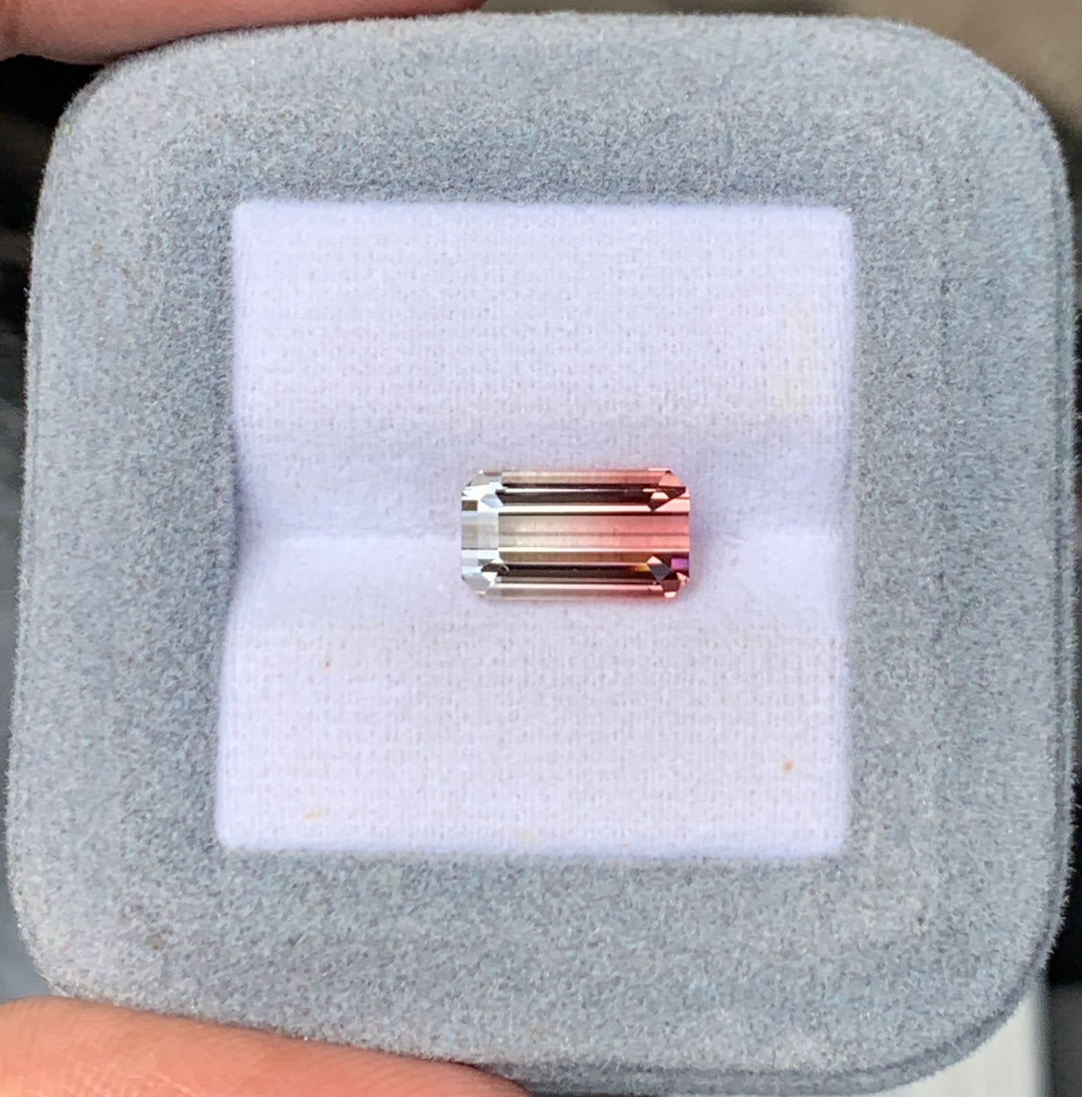 Tourmaline Bicolore Rectangle de 3,40ct