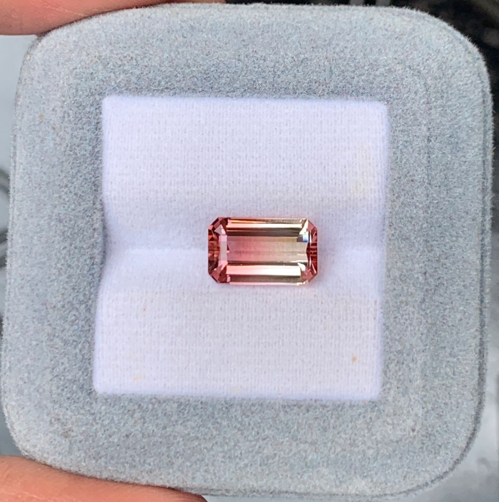 Turmalina Bicolor Rectángulo de 4,09ct
