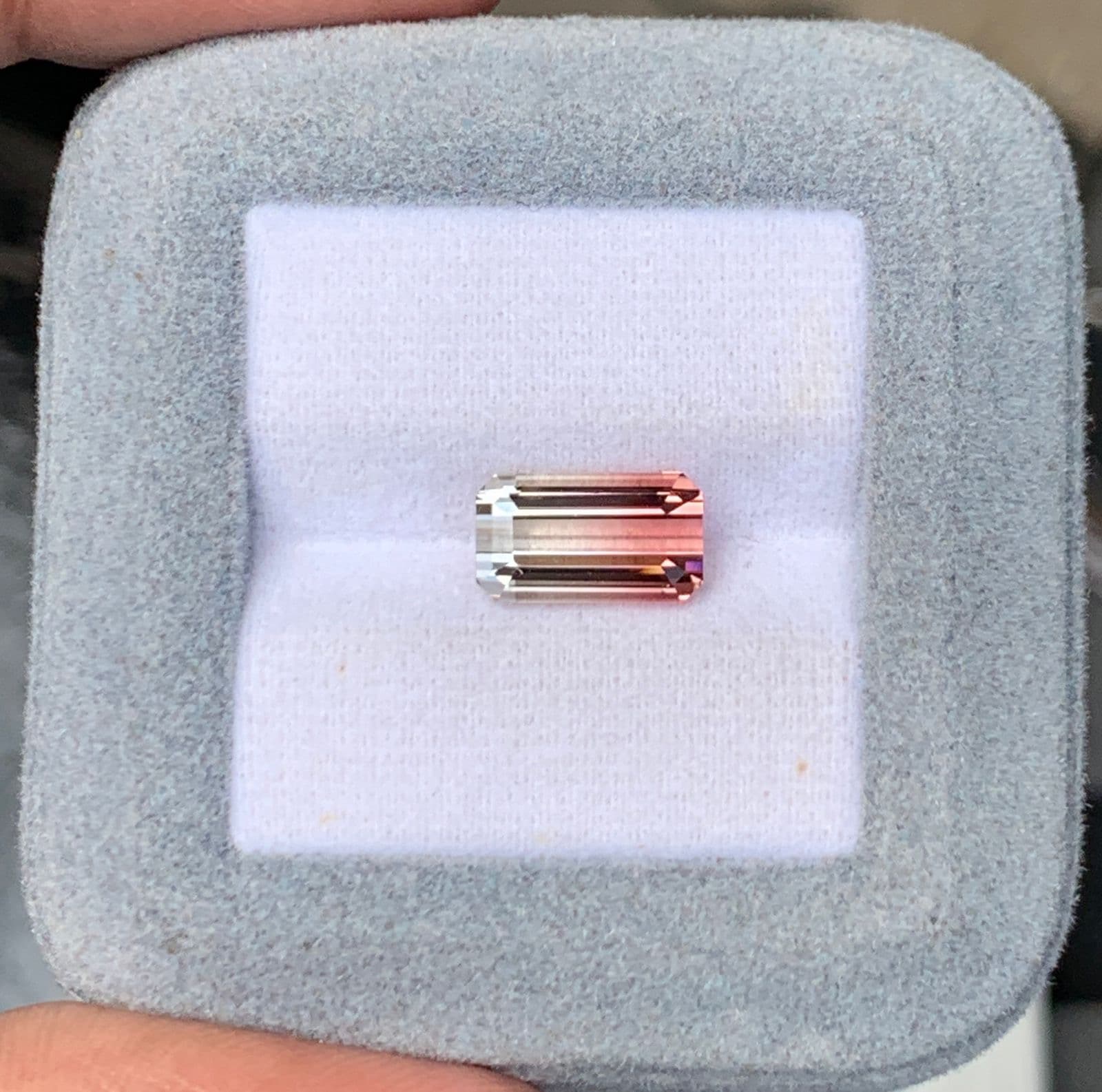 Tourmaline Bicolore Rectangle de 3,40ct