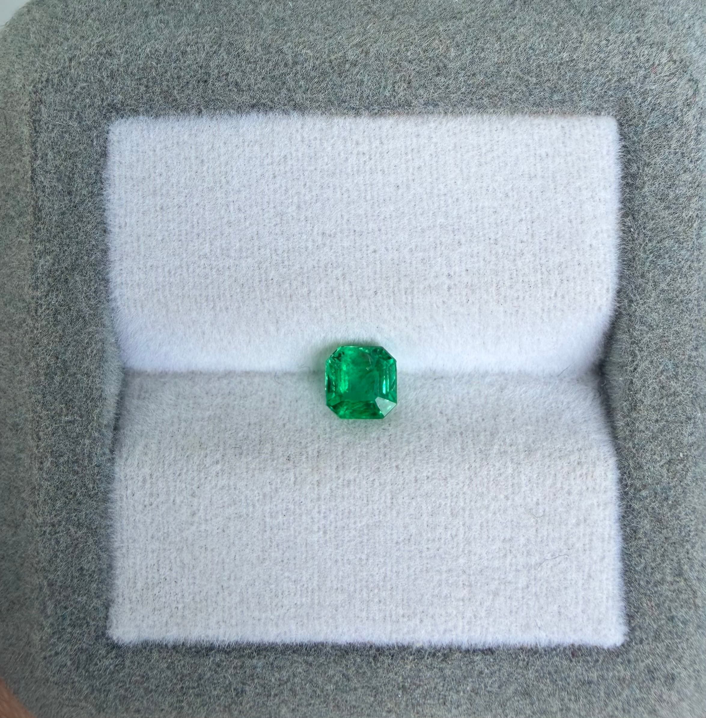 Smaragd aus Sambia Rechteck 0,46 ct — Zambia