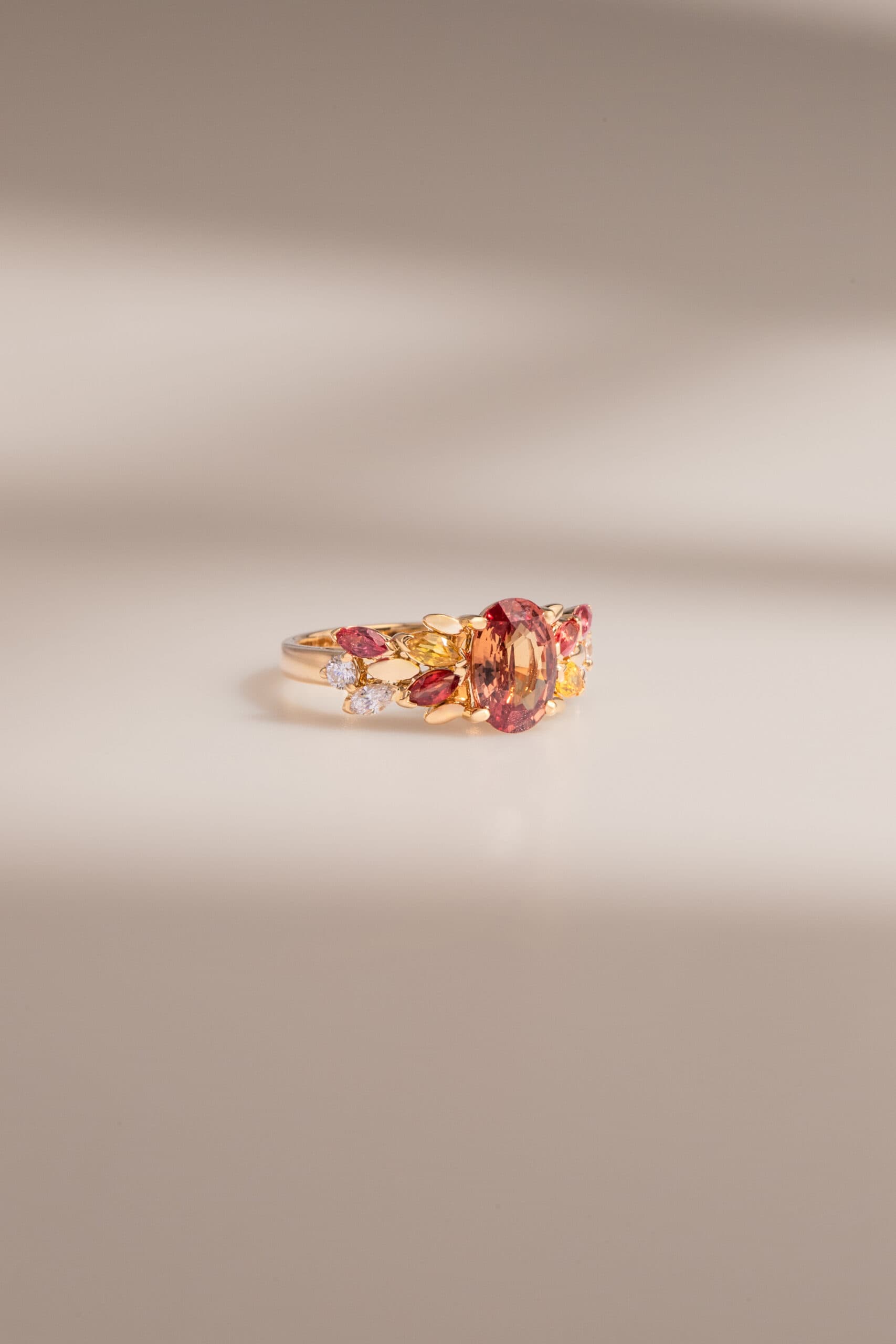 bague saphir padparadscha