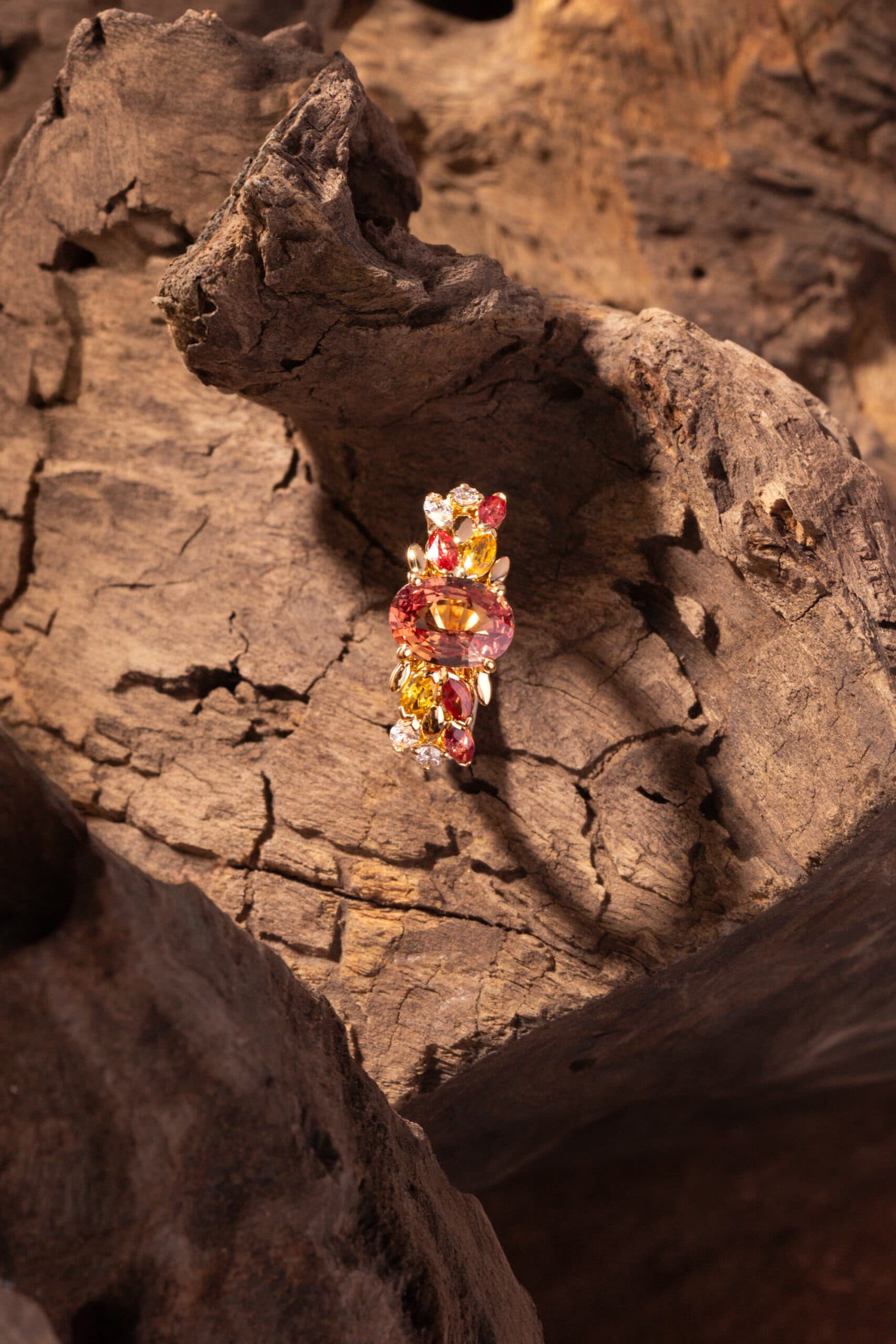 bague saphir padparadscha