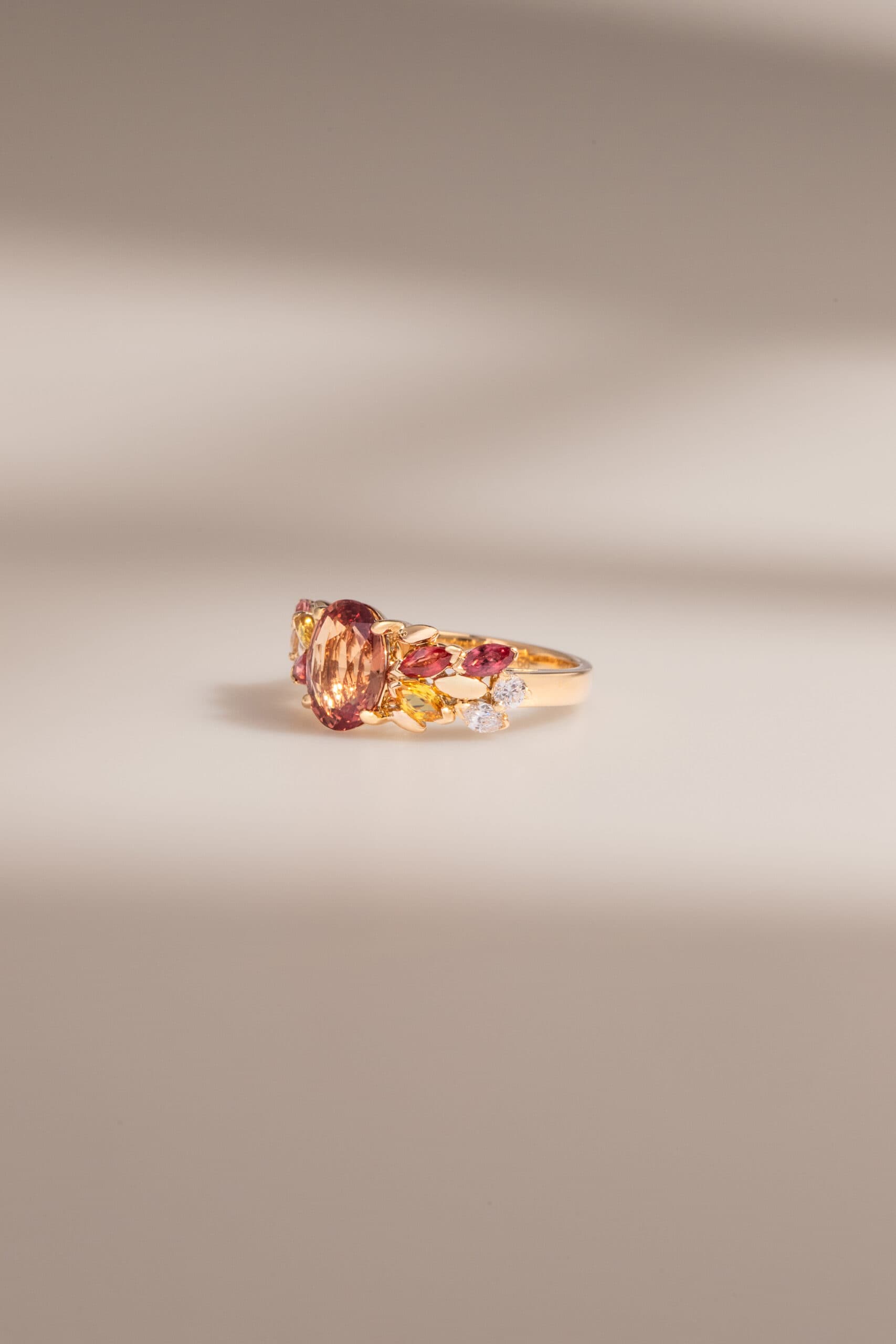 bague saphir padparadscha