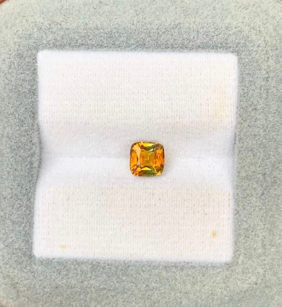 Zaffiro Bicolore Cuscinetto da 1,07ct