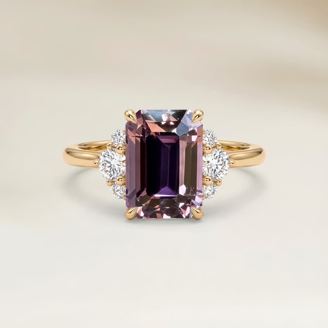 Shoulder-Set Spinel Ring, Rectangle Cut, 1.73ct