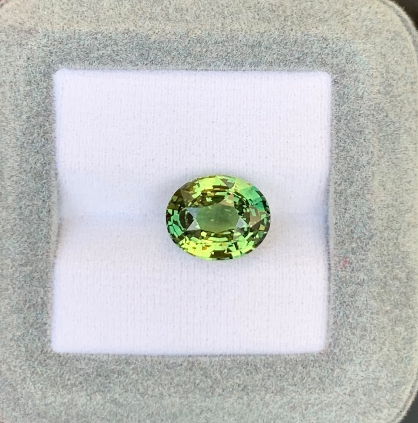Bicolor-Saphir Oval 6,70 ct