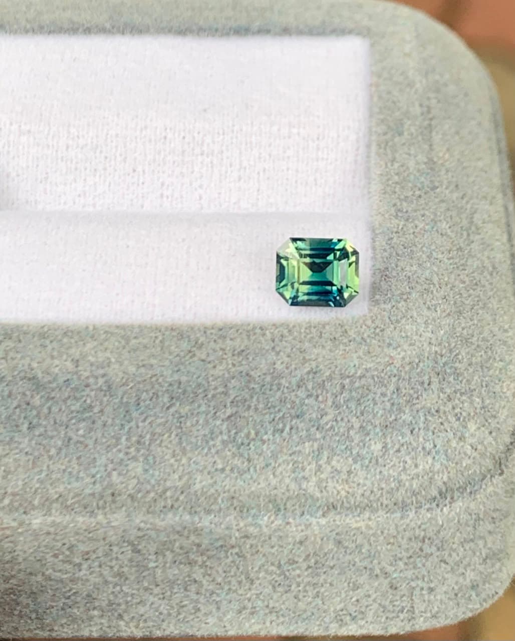 Saphir Bicolore Rectangle de 1,05ct