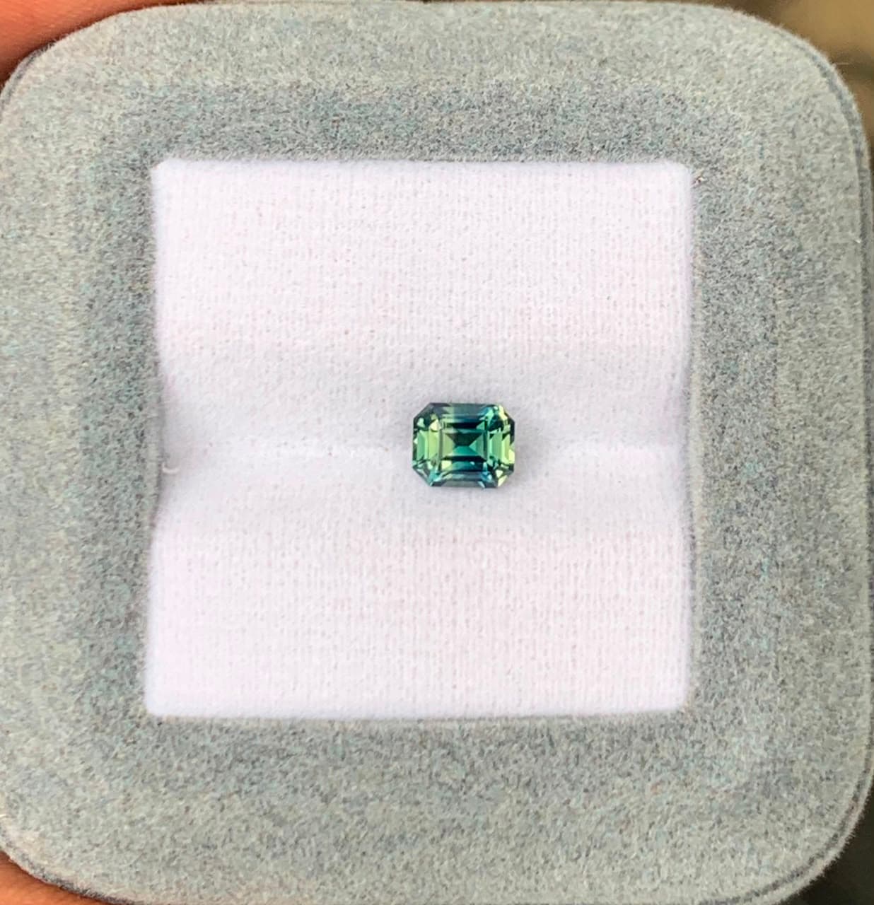 Saphir Bicolore Rectangle de 1,05ct