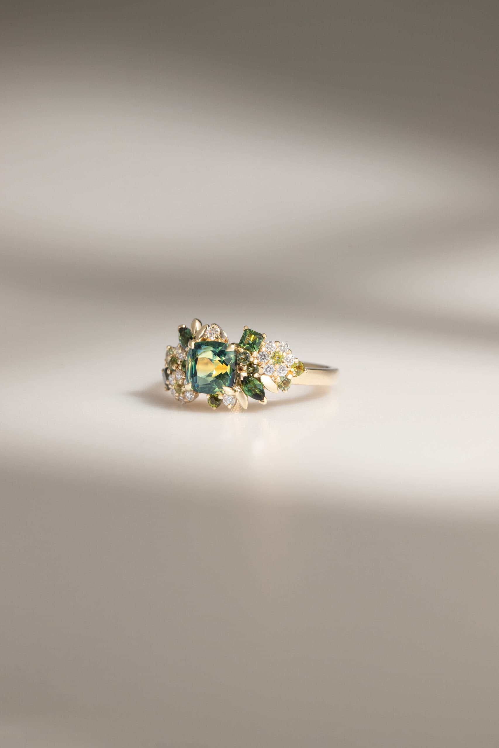 saphir bicolore vert jaune or jaune bonnot paris
