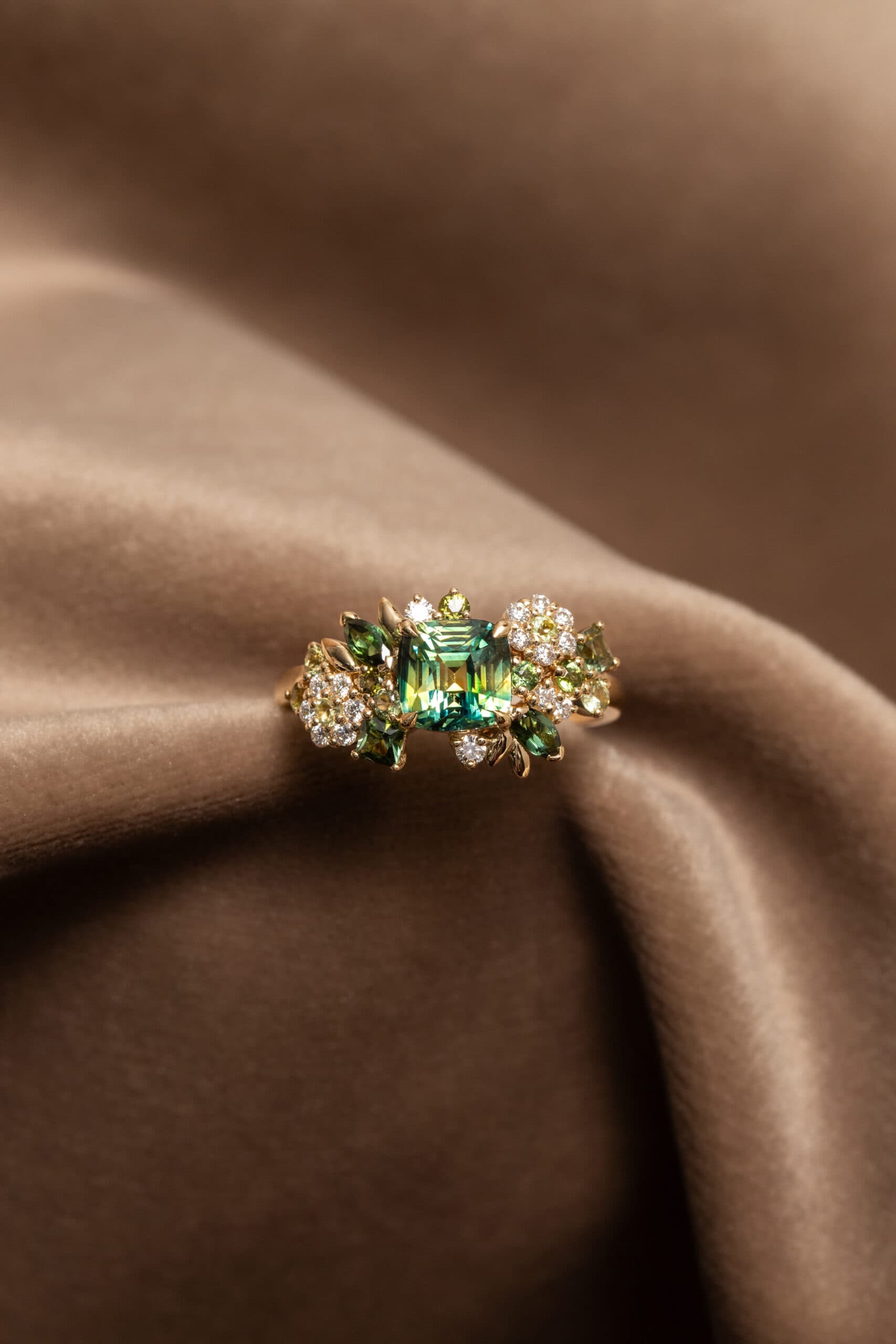 saphir bicolore vert jaune or jaune bonnot paris