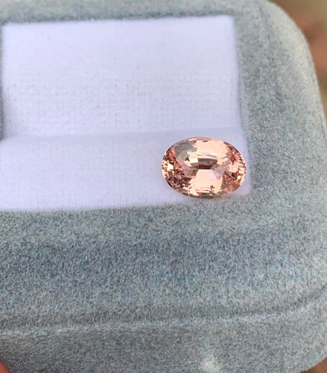 Saphir Pêche Ovale de 2,60ct