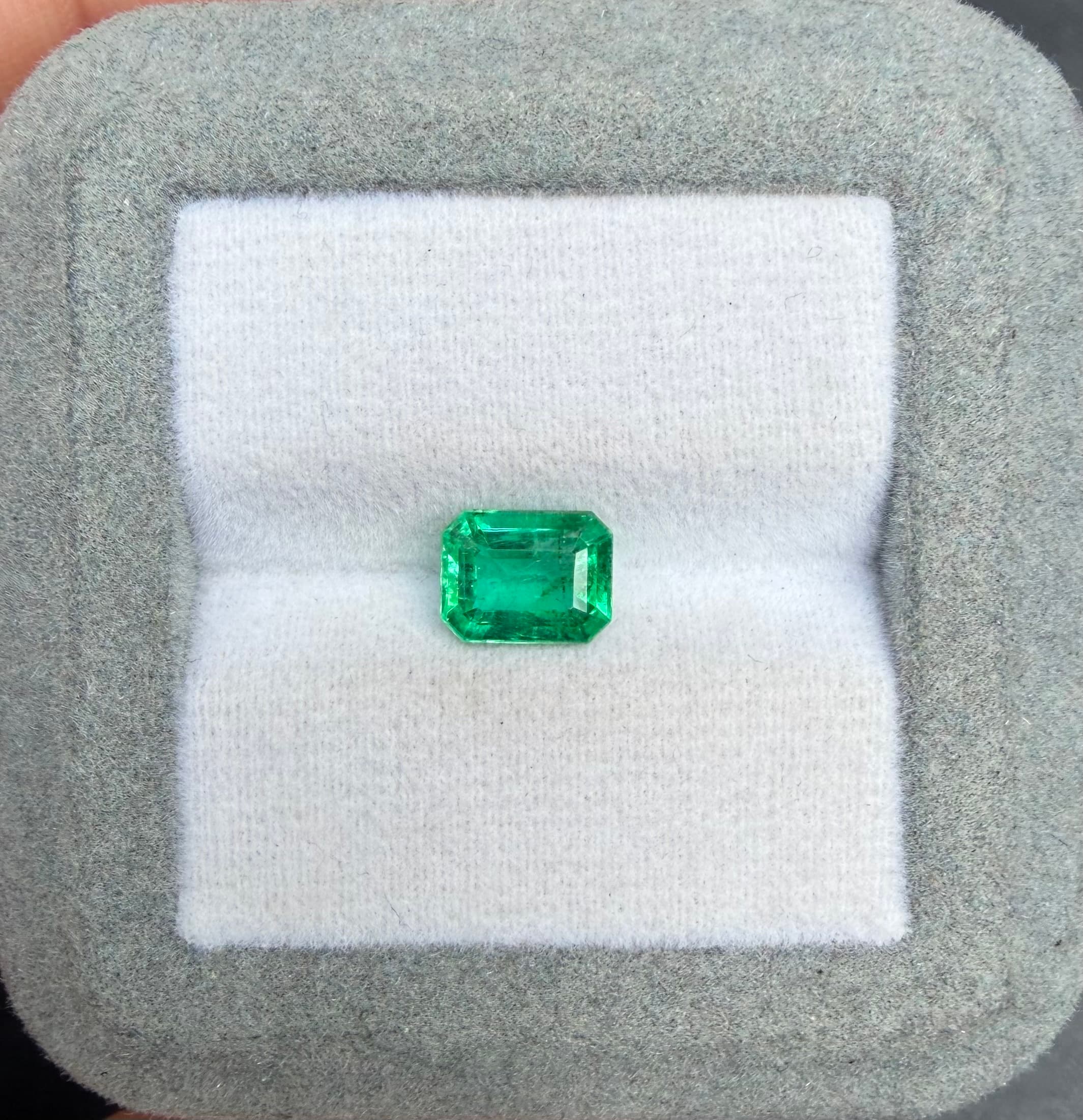 Emeraude de Zambie Rectangle de 1,25ct — Zambia
