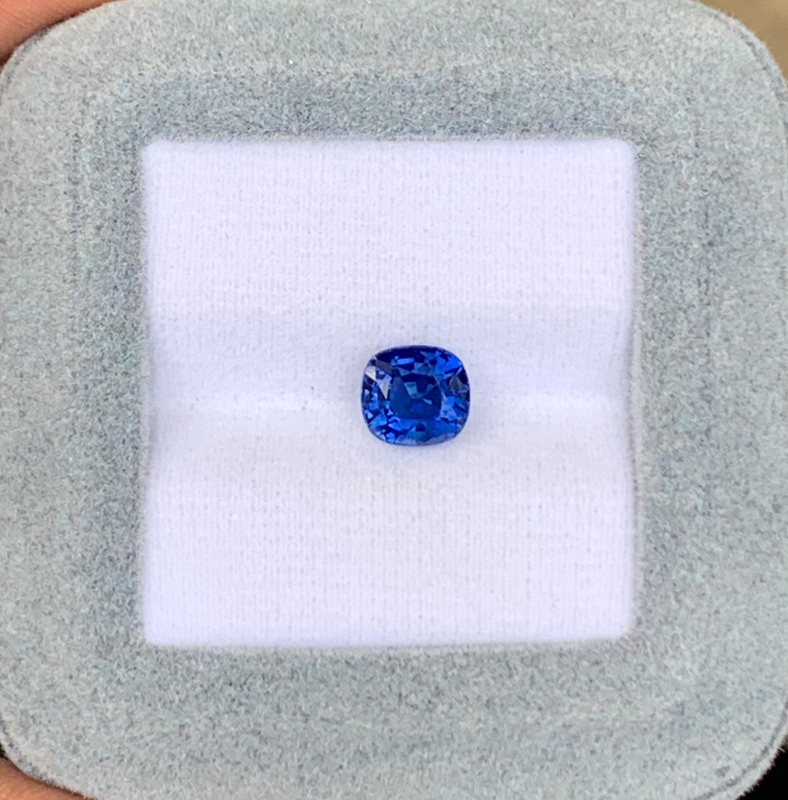 1.85ct Cushion Blue Sapphire