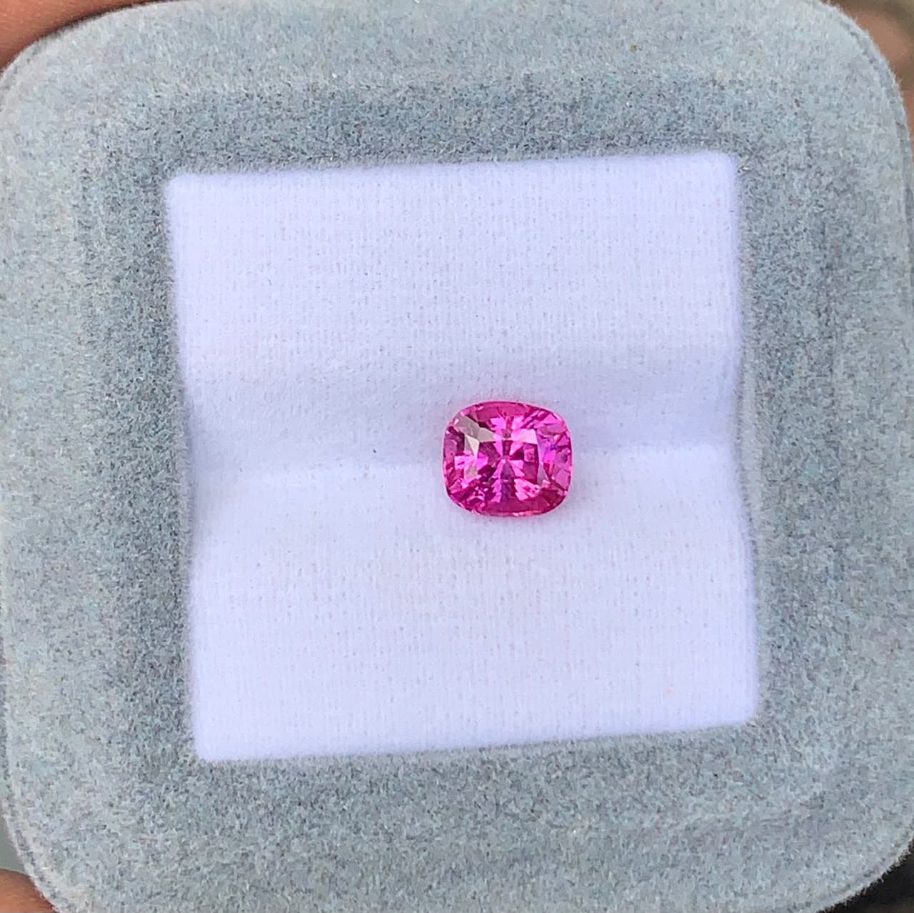 2.01ct Pink Cushion Sapphire