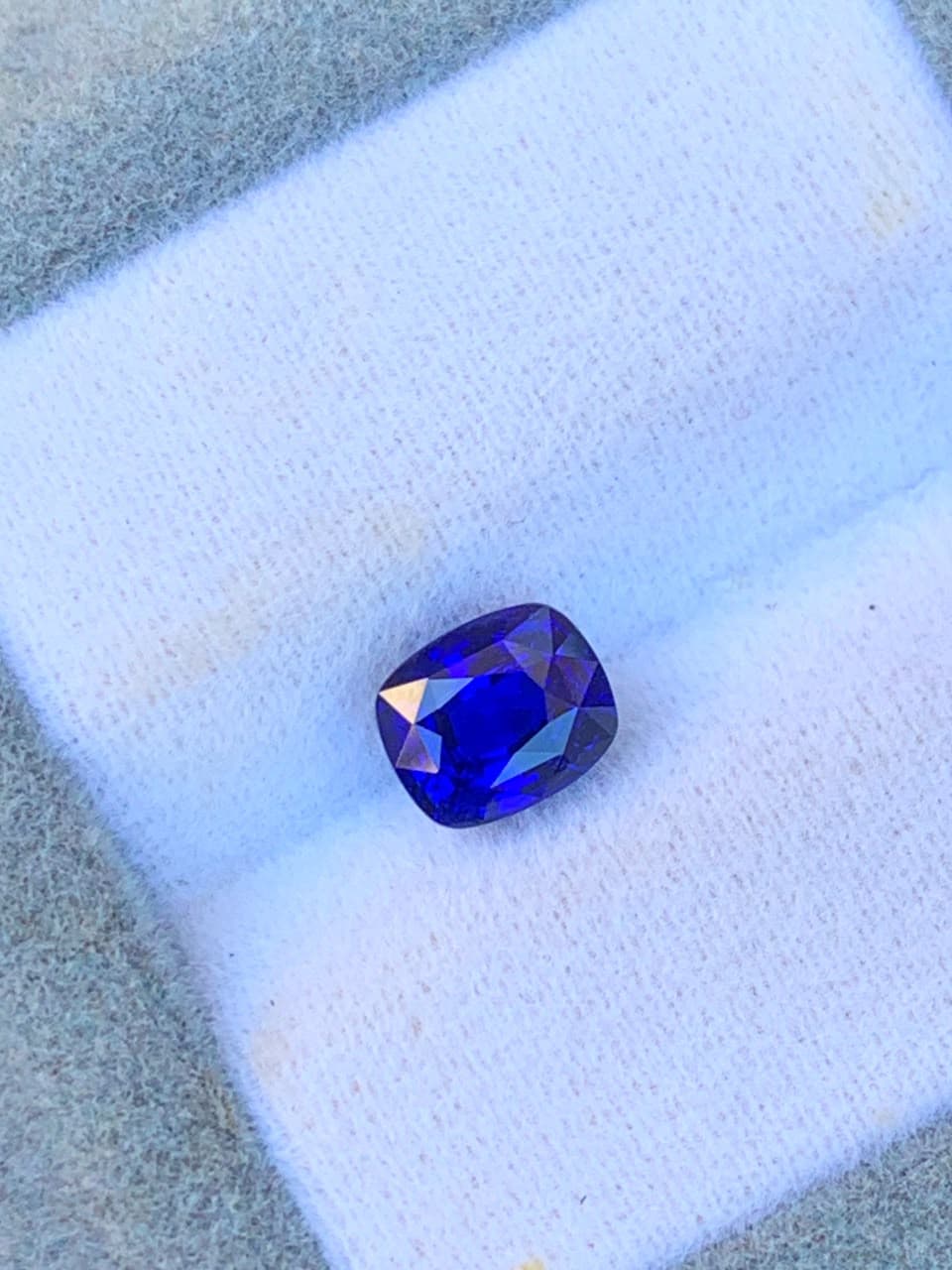 1.65ct Blue Cushion Sapphire