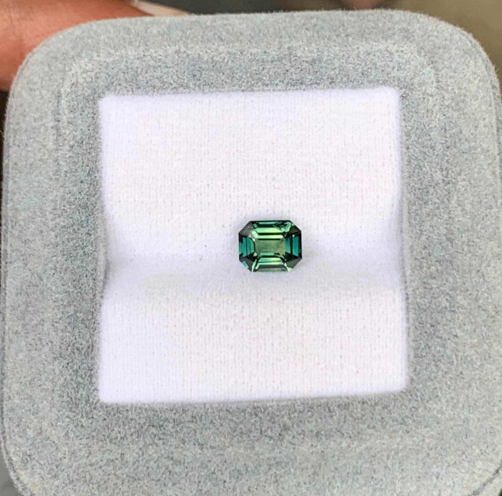 Saphir Teal Rectangle de 1,02ct — Madagascar