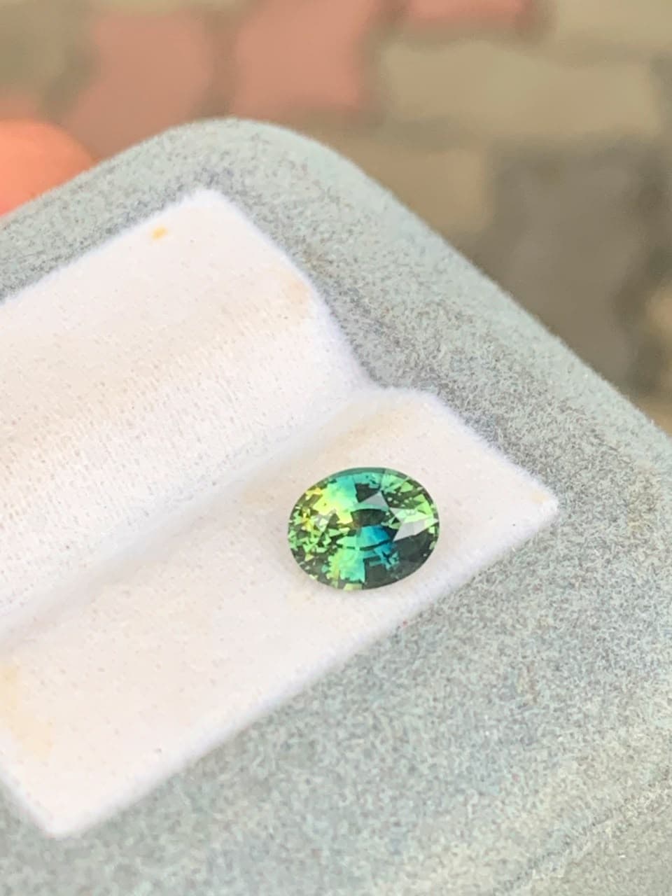 Saphir Bicolore Ovale de 1,51ct — Madagascar