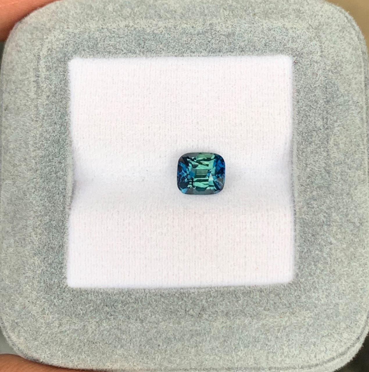 Saphir Bicolore Coussin de 1,62ct