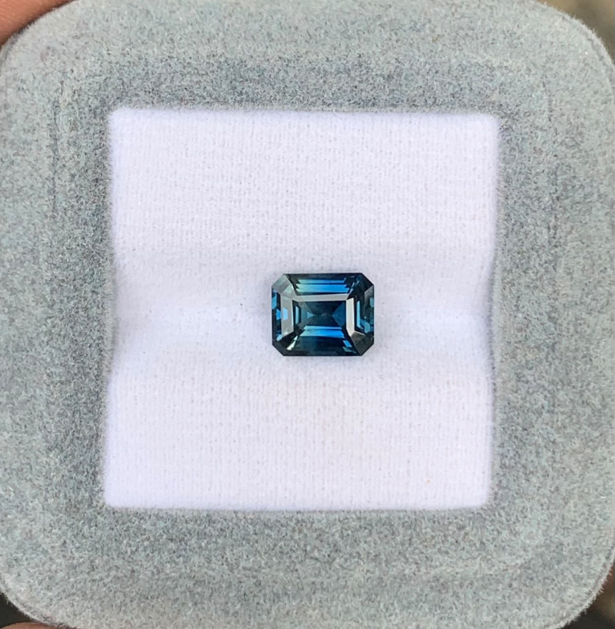 Saphir Bicolore Rectangle de 2,45ct