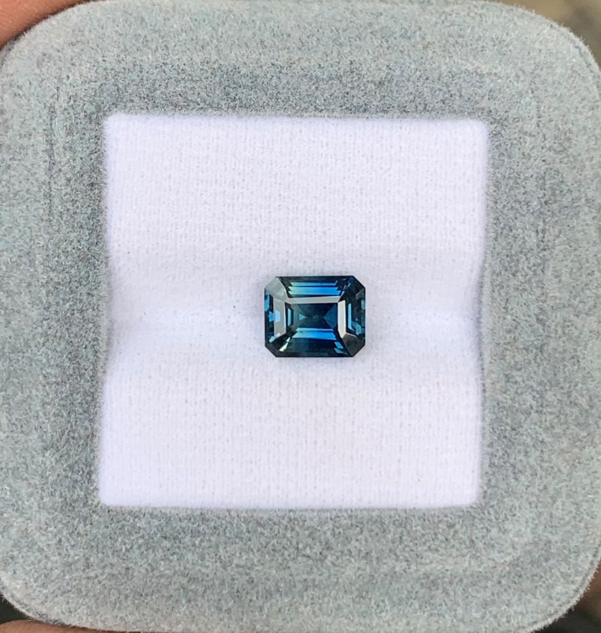 Saphir Bicolore Rectangle de 2,45ct
