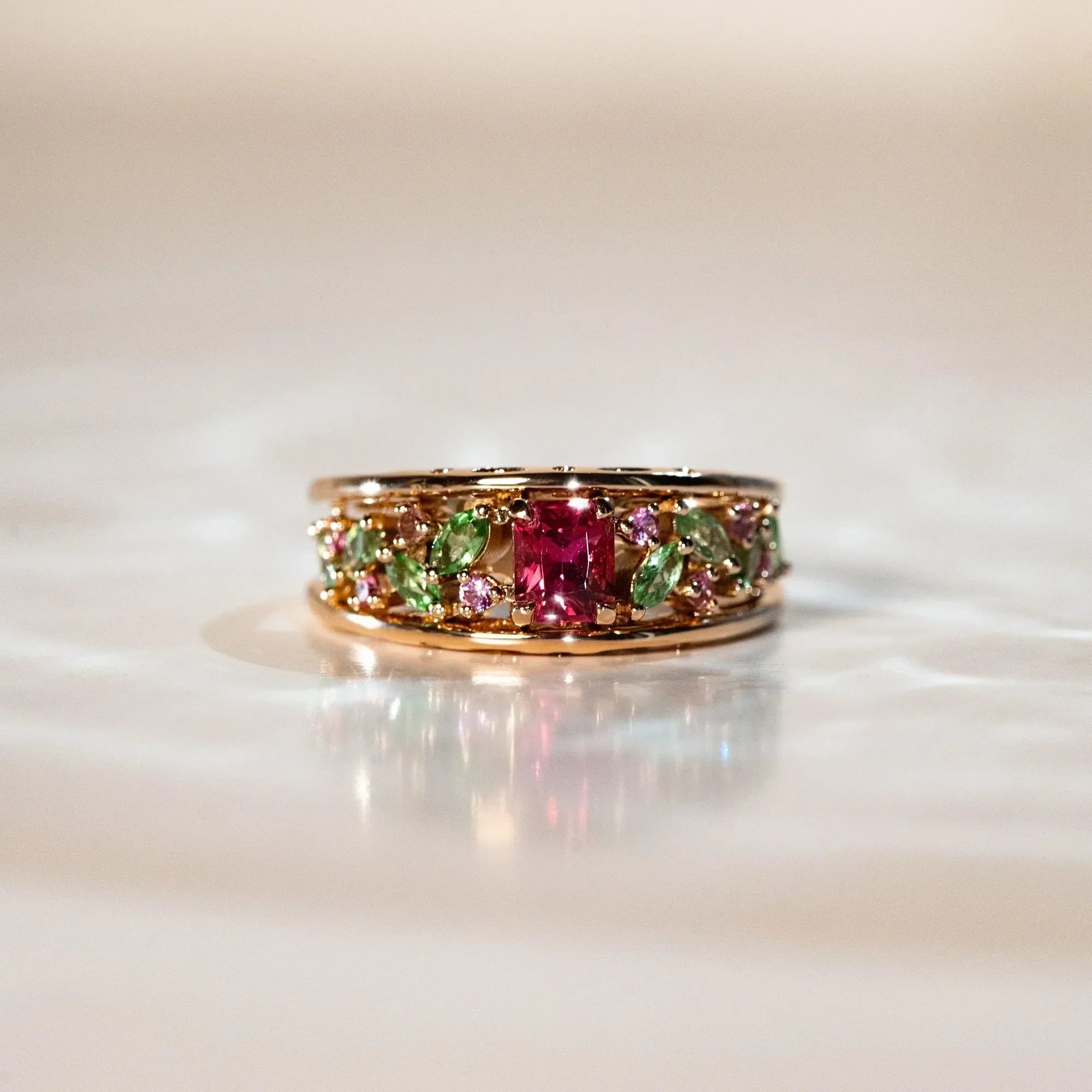 Bague avec spinelle
