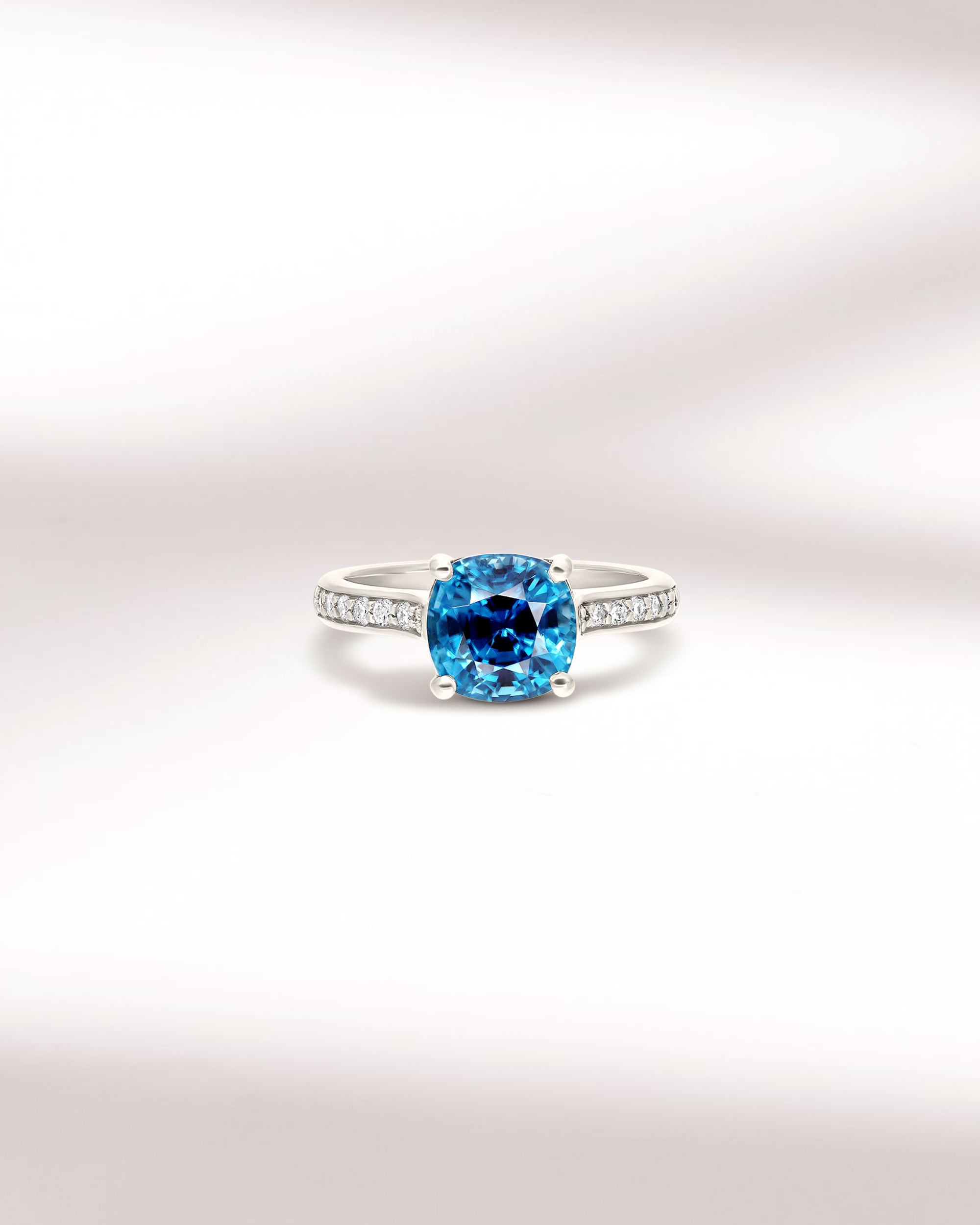 Celebration Ring with Blue Zircon