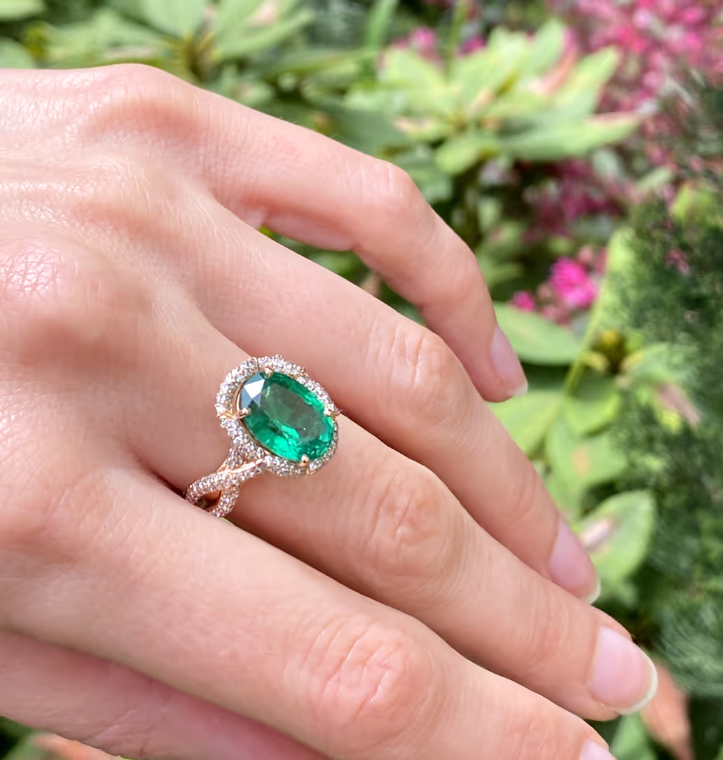 Zambian Emerald Celebration Ring