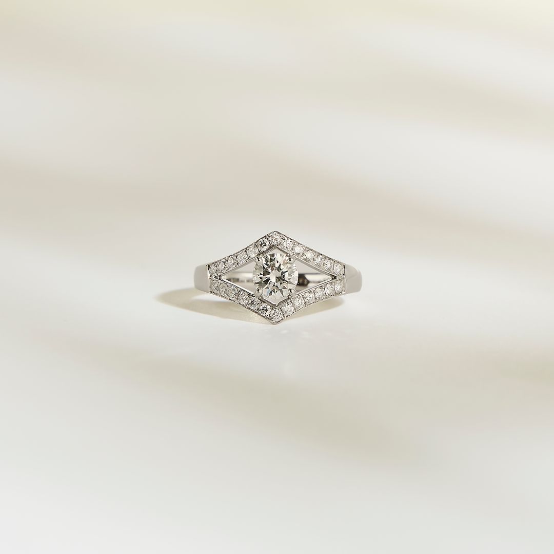 Bague de fiançailles avec diamants