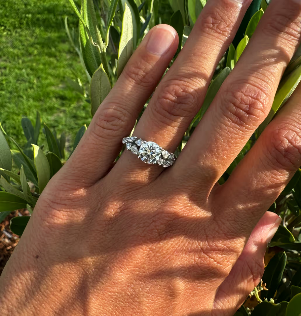 Bague de fiançailles avec diamants