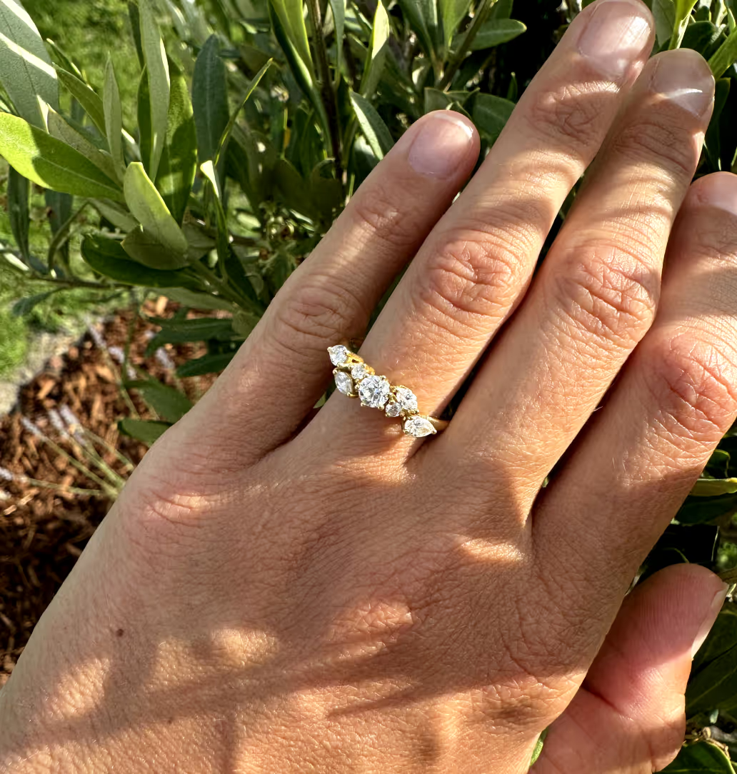 Bague de fiançailles avec diamants