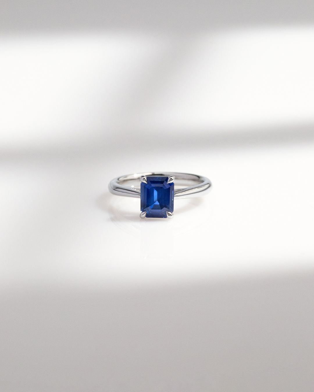 Anniversary Ring with Royal Blue Sapphire