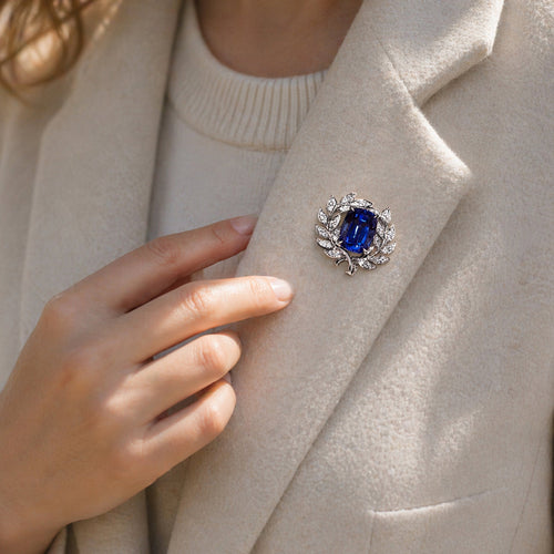 Broche avec Tanzanite