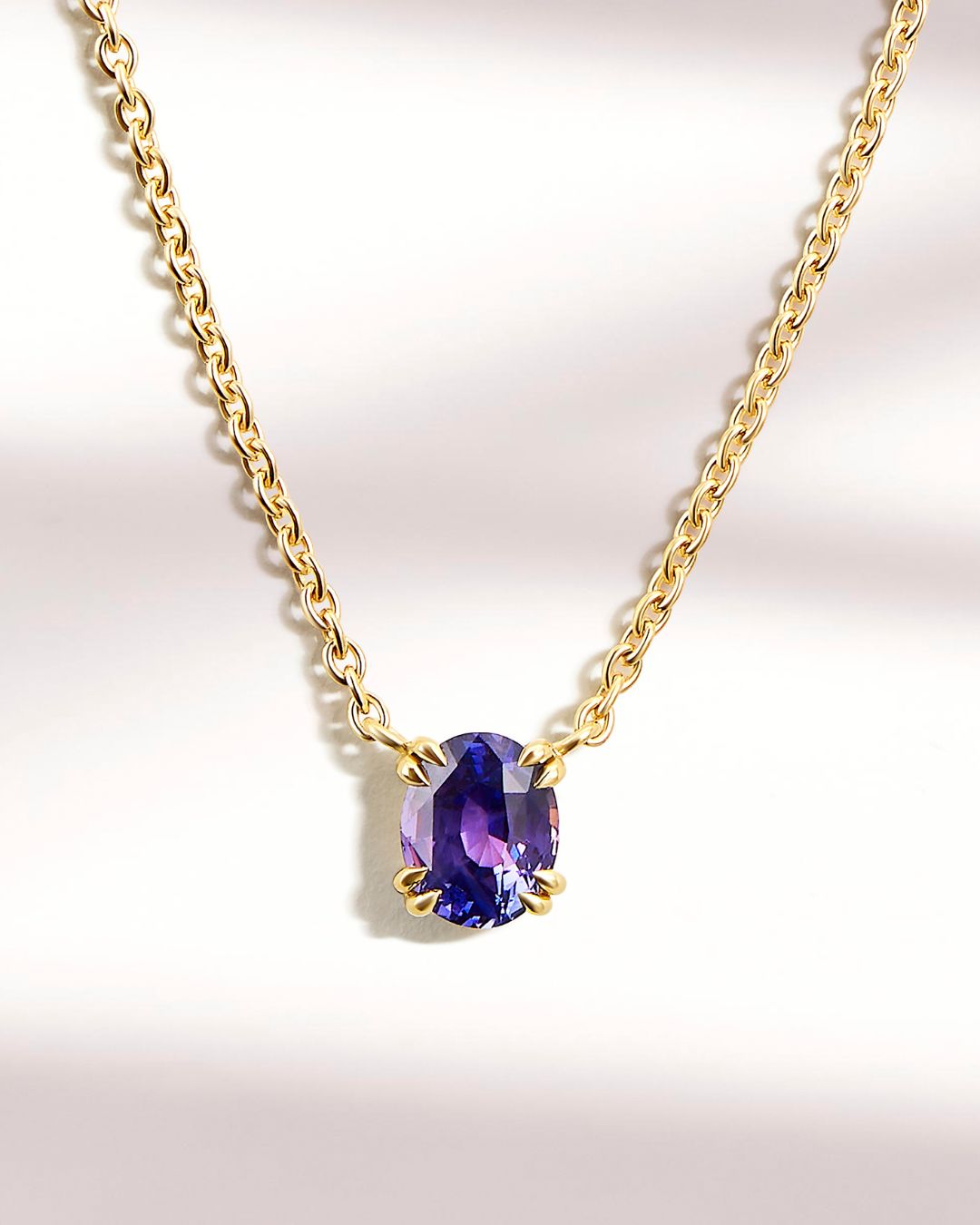 Pendant with Purple Sapphire